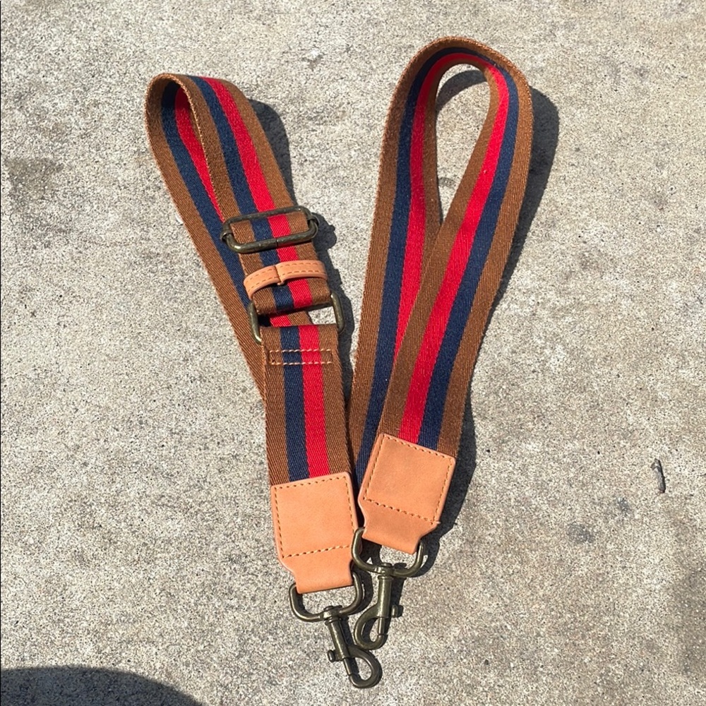Stylish Brown and Red Men's Bag Strap